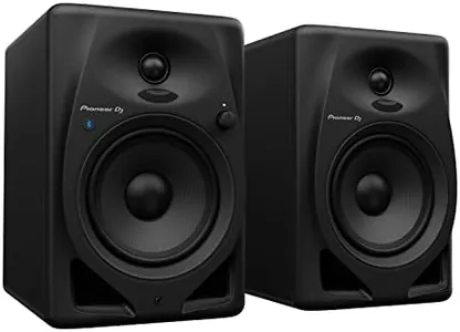 Pioneer DJ DM-50D-BT 5-inch Desktop Active Monitor Speaker Pair with Bluetooth - Black