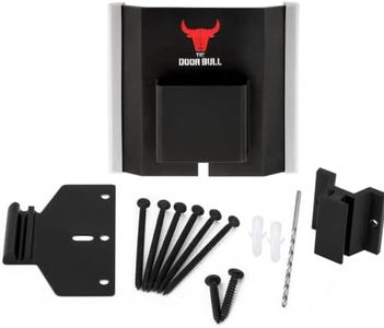 Door Barricade | Door Jam Door Stoppers Security Bar Add Extra Security to Your Inward Opening Front Door at Home - an Innovative Solution for Door Security (Matte Black)