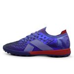 Nivia Aura Turf Football Shoes for Men, 3D TPU Fusion Upper, Duofoam Responsive Midsole, Rubber Turf Studs, Artificial Turf and Hard Ground Football Boots (Magic Blue, UK09)