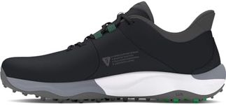 Under Armour Men's Drive Pro Spikeless, (002) Black/Black/Titan Gray, 9, US