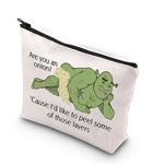 Monster Movie Cosmetic Bag Green Monster Fans Gift Cartoon Fan Gift Zipper Pouch Bag (Those Layers CA)