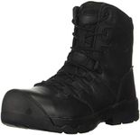 KEEN Utility Men’s CSA Oshawa+ 8” Composite Toe Waterproof Side Zip Work Boots Construction Boots, Black/Black, 8.5 D (Medium) US
