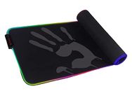 BLOODY MP-80N Extended Roll-Up RGB Gaming Mouse Pad – Ultra-Smooth Surface, Non-Slip Rubber Base, 10 RGB Lighting Effects, Detachable Micro-USB Cable, 80x31cm