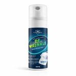Caffrey DEWRINKLE Fabric Wrinkle Releaser Spray – No Iron Needed Clothes Wrinkle Remover, Anti-Static & Odor Eliminator, Instant Fabric Freshener for Travel & Home (250ml)