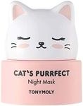 TONYMOLY Cat's Purrfect Night Mask Nourishing Overnight Mask for Hydration & Repair – Infused with Catnip & Shea Butter