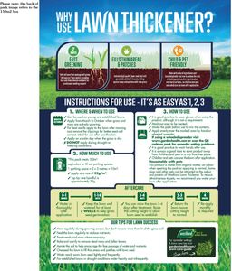 Westland Lawn Thickener Grass Seed, 80m² Box – Fast Growing