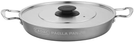 Cadac Safari Chef Paella Pan With Lid 28cm Stainless Steel
