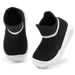 MORENDL Baby Walking Shoes Infants Slipper Socks Non-Slip First Walking Mesh Sock Shoes Slip On Sneakers for Toddler Boys Girls