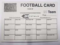 20 Team Football Cards Pack of 100