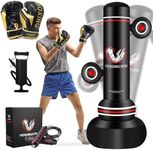 Vensmuste Punching Bag for Adults Teens, 69" Inflatable Freestanding Punching Bag with Boxing Gloves, Inflation Pump and Jump Rope, Suitable for MMA Karate Kickboxing Boxing