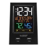 La Crosse Technology C86224 Dual USB Charging Alarm with nap Timer, 3.74" L x 2.40" W x 5.24" H, Black