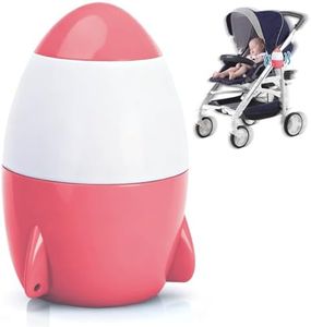 TUWEIPAIKE Baby Rocker, Rechargeable Stroller Rocker Device with 5 Different Intensity Vibration Patterns, Portable Rocker Sleep Aid Soother - Fits Pushchairs & Prams and Strollers (Pink)