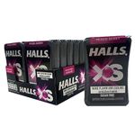Halls XS Flavored Sugar Free Candy 13.8g Each - Pack of 12 (Mixed Berry)