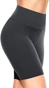 TNNZEET Biker Shorts Women - 8"/5"/3" High Waisted Tummy Control Workout Gym Spandex Booty Yoga Volleyball Shorts Charcoal Heather