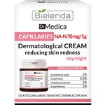 Bielenda Dr Medica - Reduces Skin Redness, Prevents The Formation Of New Veins Enhances Elasticity Of Capillaries - Dr Medica Capillary Skin Dermatologic Anti-Redness Face Cream Day/Night - 50 ml