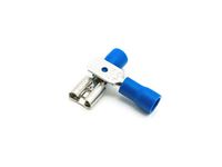 Rpi shop - Male Female Spade Bullet Wire Connector, Electrical Crimp Terminals, (FDD 2-250, MDD 2-250) Each 50 Pcs Each, Pack of 100 Pcs (Blue)