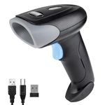 JIAN BOLAND Wireless Barcode Scanner USB Handheld Laser Bluetooth Barcode Scanner 1D 2D QR Screen Scanning Bar Code Reader Works with PC, iPad, Smartphone, Laptop-U26