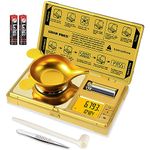 GRAM PRES High Precision Milligram Scale,50g/0.001g Digital Mini Pocket Gram Scale,Mg Scale for Weighing Powders,Jewelry, Medicine, Gem, Reloading,Gold Scale with Cal Weight, Tweezer and Tray