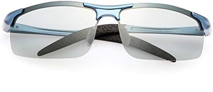 LJIMI Photochromic Sports Sunglasses with Polarized Lens for Men and Women Outdoor Driving Cycling Fishing 100% UV400 Protection Eyewear Anti Glare Eyeglasses Reduce Eye Fatigue Safety Glasses Shades