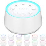 EasyHome Sleep Sound Machine White Noise Machines with 30 Soothing Sounds 12 Adjustable Night Light 10 Adjustment Brightness 36 Levels of Volume 5 Timers and Memory Function Kid AdultTravel