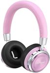 PROHEAR 010 Pro Active Noise Cancelling Headphones for Kids – Bluetooth, 85dB Safe Volume, 80H Playtime, Hi-Fi Over-Ear Wireless Headphones with Mic for iPad, Tablet, Travel – Pink