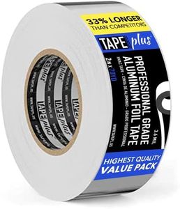 Professional Grade Aluminum Foil Tape - 2 Inch by 210 Feet (70 Yards) 3.6 Mil - High Temperature Tape - Perfect for HVAC, Sealing & Patching, Hot & Cold Air Ducts, Metal Repair, More!