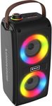 Denver BTV-230 Bluetooth Speaker with Built-in Rechargeable Battery and Light Effects