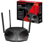 Mercusys AX3000 Dual-Band Wi-Fi 6 Router | 2402 Mbps (5 GHz) + 574 Mbps (2.4 GHz), High-Speed Wireless Gaming Router for Xbox, PS4, Steam & 4K Streaming, 160 MHz Channel, 3 Gigabit LAN Ports (MR80X)