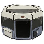 Seiyierr Pet Playpen Cat Playpen, 59" Foldable Cat Playpen for Indoor Cats, Collapsible Crate Kennel Playpen, Kitten Playpen Cat Tent Indoor Outdoor, Pet Play Pen with Carrying Case for Cat Kitten Rabbit