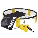 REBOUND Spike Beach Game Ball for Adults and Family-Volleyball Spike Game-Outdoor/Indoor Game Set (3 Balls and Standard Air Pump Included)