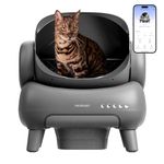 Neakasa M1 Open-Top Self-Cleaning Cat Litter Box, Automatic Cat Litter Box with APP Control, Odor-Free Waste Disposal Includes Trash Bags