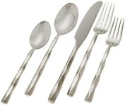 Yamazaki Cable 42-Piece Flatware Set, Service for 8, Silver