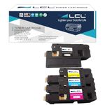 LCL Compatible for Dell 331-0778 331-0777 331-0780 331-0779 1250 1250C 1350 1355 (4-Pack,Black,Cyan,Magenta,Yellow) Toner Cartridge for DELL C1760nw C1765nf C1765nfw