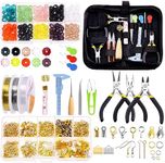 Glarks 1250Pcs Jewelry Making Kit, 