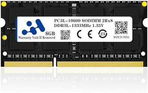 DDR3L RAM 8GB Single SODIMM Memory DDR3L 1333MHz (PC3L-10600) 204PIN CL9 1.35V Low Voltage Non ECC Unbuffered Compatible with AMD and Intel Laptop Notebook Memory RAM Module Upgrade