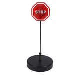 KIMISS Parking Stop Sensor Stop Parking Sign LED Stop Sign Parking Stop Warning Sign Flashing LED Stop Parking Stop with Adjustable Stand Auto Parking Detector for Garage Port Parking Assist