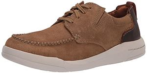 Clarks Men's Driftway Low Boat Shoe, Dark Sand Suede, 7.5