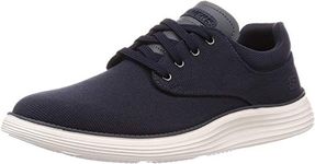 Skechers Men's Status 2.0 Burbank Sneaker, Navy Canvas, 8.5 UK