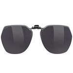 UpaClaire Clip-on Flip up Sunglasses Polarized UV 400 glasses over prescription for men and women, Gray¡­