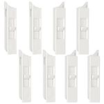 Tilt Latch Pairs White Plastic Construction Snap-In Latch Pairs Spring Loaded Sliding Window Tilt Latch for Home Window Accessories (8)