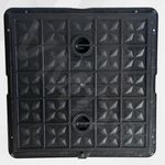 VMD, Heavy Duty Manhole Cover for All Purposes | Chamber Cover | Sump Cover | Water Tank Cover (1 PCS) (PVC, 24" X 24")