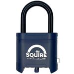 Squire Mystic Combi BF60/1.5 Long Shackle Heavy Duty Combination Padlock – 4 Wheel Code Lock for Shed, Gate, Toolbox, Garden & More – Keyless Security