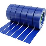 ALBOYI Insulation Tape 6 Pack Blue 17mm x 9m Electrical Tape PVC Tape Adhesive Gaffer Tape