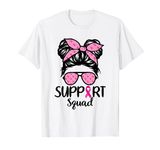 Breast Cancer Awareness Shirt Girls Pink Ribbon Kids Youths T-Shirt