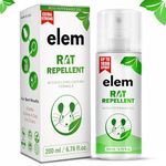 Elem™ Rat Repellent For Car | 100% Natural | Made Of Peppermint, Eucalyptus & Thyme Oils | | Keep Away Rats |Rat repellent spray for home| Car Rat Protection |Safe For Kids & Adults | 200ml |Pack Of 1