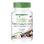 Fairvital | Camu Camu Extract - HIGH Dosage - Vegan - 90 Capsules - Natural Vitamin C