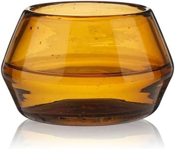 Viski Tasting, Recycled Mexican Glassware, Copita Tequila, Mezcal Glasses 5oz Amber Set of 1, Orange