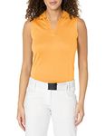 PGA TOUR Women's S/L Airflow Top Shirt Golf, Amber Yellow, XS