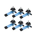 POWERTEC 71168-P3 T-Track Hold Down Clamps, 5-1/2" L x 1-1/8" Width, 6 PK