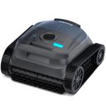 Pondee X5 Pool Vacuum Robot Wall and Waterline Cleaning, Intelligent Route Planning, Ideal for Inground Pools Up to 3,229 Sq. Ft, Cordless Pool Cleaner Robot Brushless Motor, 180 mins Runtime, Blue